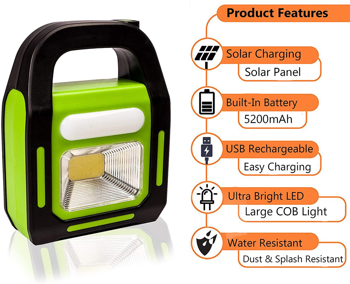 Emergency Solar Rechargeable Flashlight